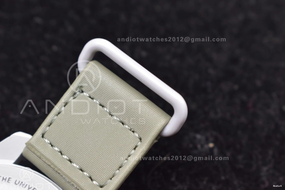 Swatch Strap Mission Moonwatch Omega to Quartz Pluto Nylon x Bioceramic on 0319